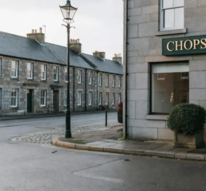 Location area representing CHOPS&FLEX LTD base in Aberdeen, Scotland